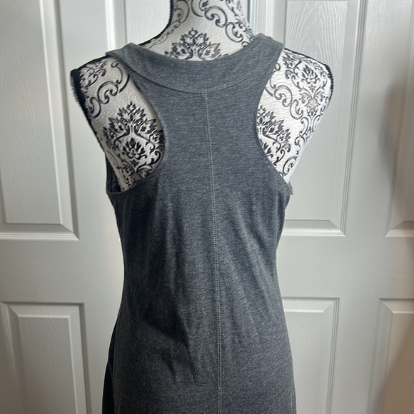 Eddie Bauer Gray Long Racer Back Gray Dress M - Picture 5 of 7
